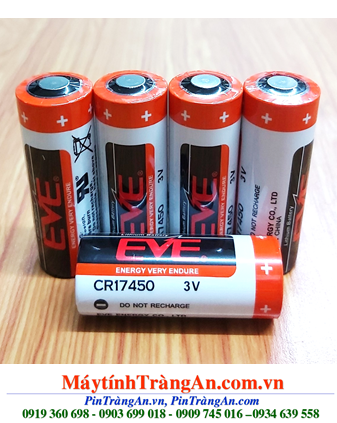 EVE CR17450; Pin nuôi nguồn EVE CR17450 Lithium 3v 4/5A 2200mAh chính hãng _Xuất xứ China 